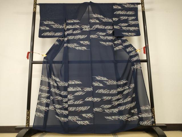 平和屋着物＊夏物 訪問着 絽 草葉文 正絹 逸品 AABB2550jd