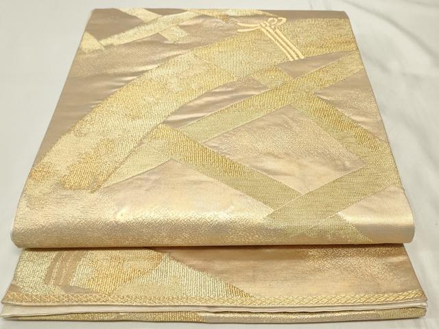 平和屋着物◎六通柄袋帯　籬　金糸　正絹　逸品　CAAY8973in