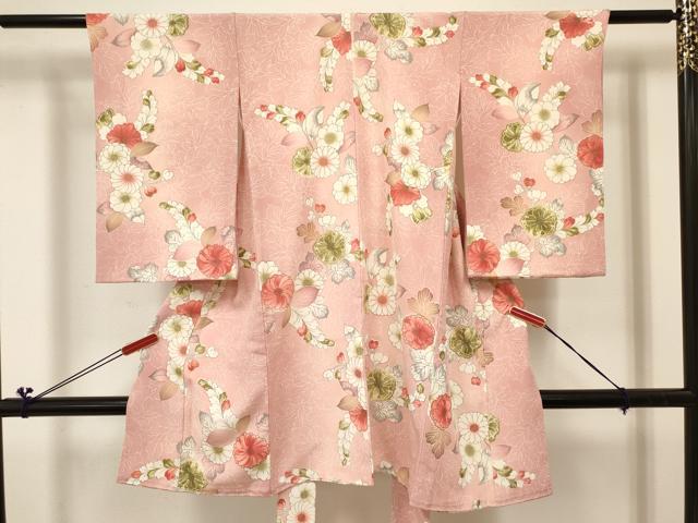 最安値，正規品】 平和屋着物[]七五三 女の子 7歳 祝着 四つ身 駒刺繍