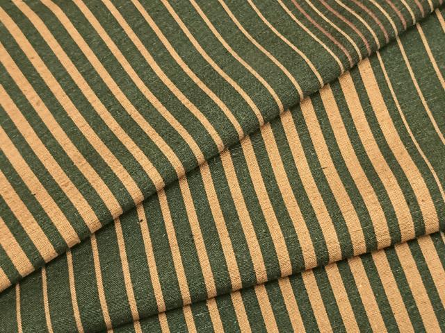 平和屋着物▽上質な紬 単衣 縞 正絹 逸品 AABA7735fy