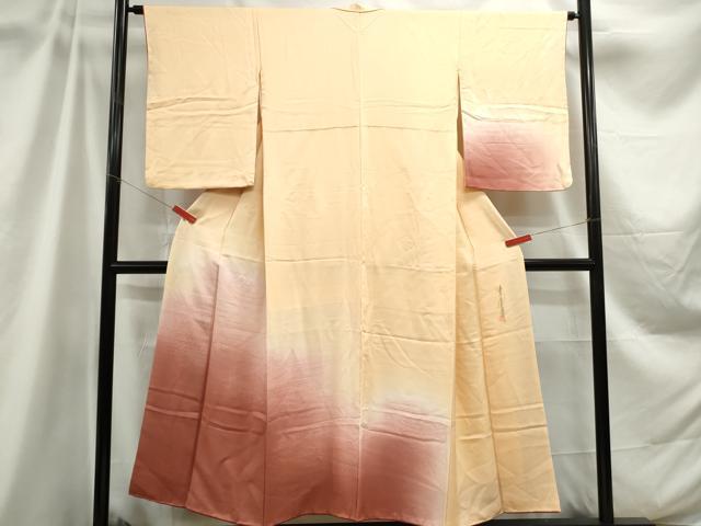 平和屋着物■訪問着　霞流水文　暈し染め　正絹　逸品　DABC9050qa