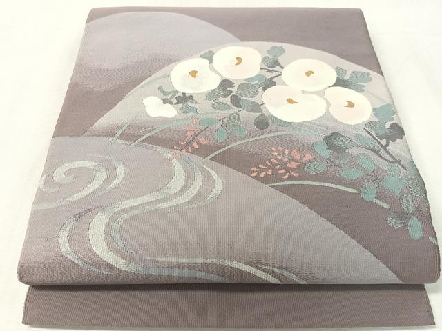 平和屋着物●爪掻き本綴れ　八寸名古屋帯　万寿菊　正絹　逸品　CABK4648vp heiwaya-11239367 平和屋 パッケージ画像