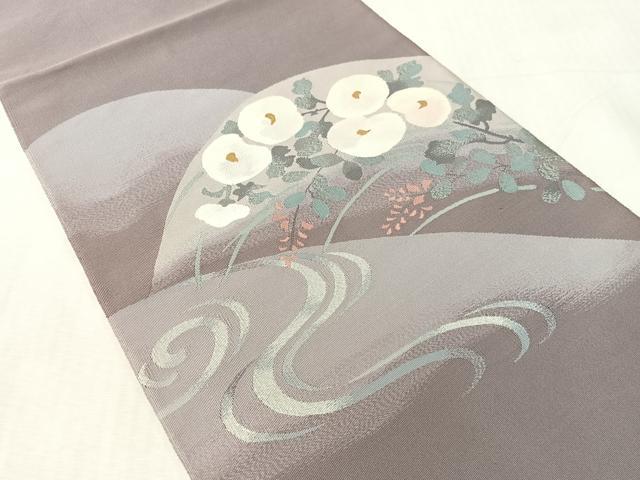 平和屋着物●爪掻き本綴れ　八寸名古屋帯　万寿菊　正絹　逸品　CABK4648vp heiwaya-11239367 平和屋 サンプル画像2