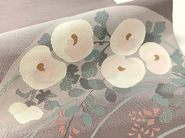 平和屋着物●爪掻き本綴れ　八寸名古屋帯　万寿菊　正絹　逸品　CABK4648vp heiwaya-11239367 平和屋 サンプル画像3