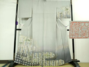 平和屋本店■極上 山口美術織物 皇室 伊勢神宮御用 西陣織 訪問着 御衣 錦繍 高台寺夢小袖 立涌桐文様 金銀糸 冊子付き 逸品 DZAB1396kh5