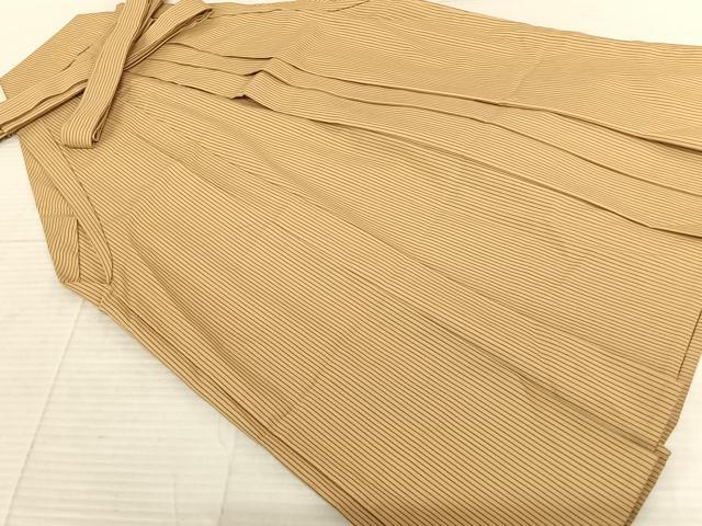 Uramono - 平和屋着物●男性　馬乗り袴　縞　正絹　逸品　AABF5546fy