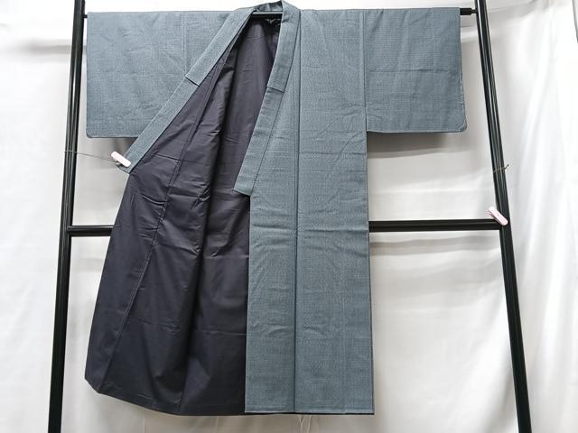 平和屋着物■男性　紬　アンサンブル　亀甲絣　正絹　逸品　CABB3092xe 2