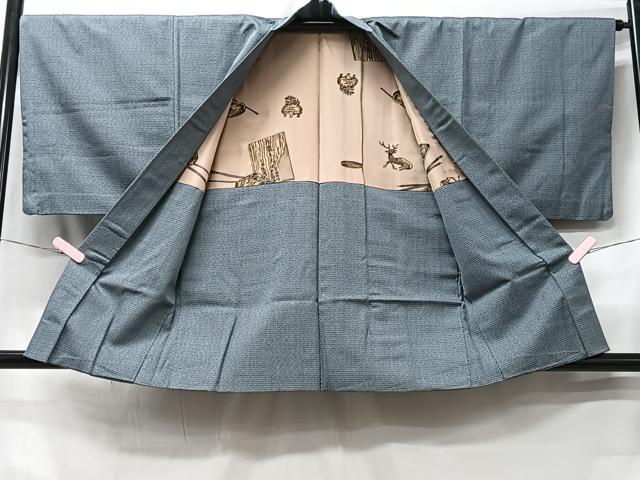 平和屋着物■男性　紬　アンサンブル　亀甲絣　正絹　逸品　CABB3092xe 3