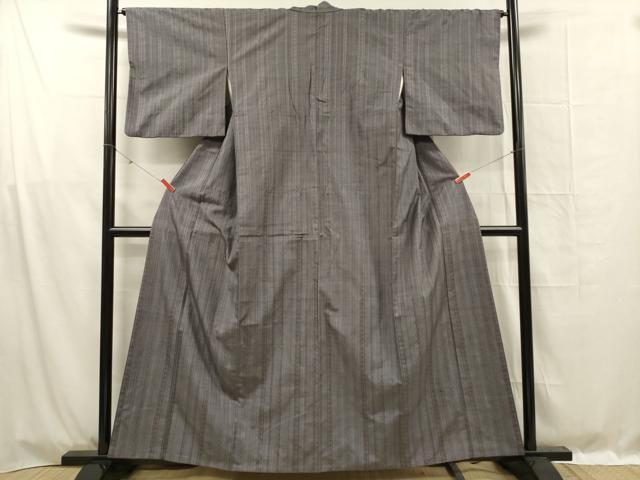 平和屋の平和屋着物■上質な紬 幾何学間道 まるやま扱い 正絹 逸品 DABF0982ya｜アングル2