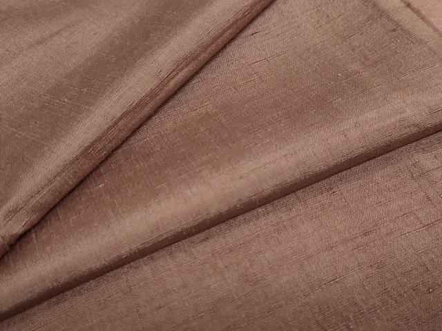 平和屋着物●結城紬 栗皮茶色 正絹 逸品 DAAY5361ud