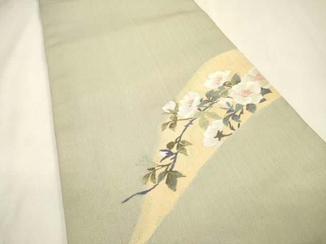 平和屋の平和屋着物▼太鼓柄袋帯 すくい織 枝花 金糸 正絹 逸品 DABH7970fe｜アングル2