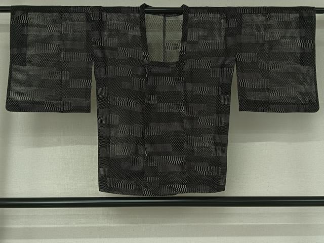 Full-Length Under-Kimono - 平和屋着物▽道行コート　スリーシーズン　春夏秋　塵除け　横段文　正絹　逸品　AABG4204jh