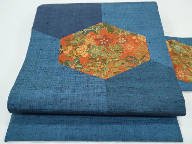 5k2248 名古屋帯　絹　相良刺繍　ピンク　白　花柄　和装　着物 5k2248 名古屋帯 絹 相良刺繍 ピンク 白 花柄 和装 着物 5k2248 名古屋