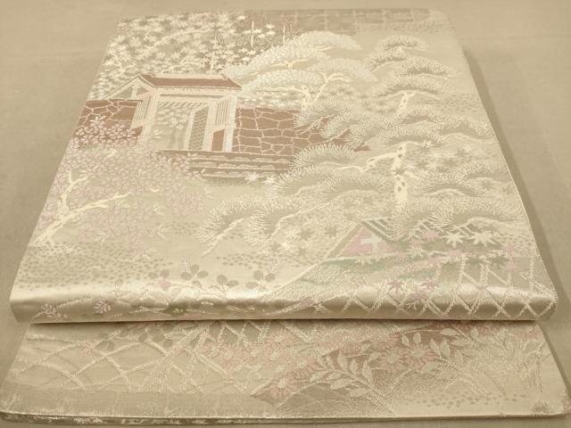 平和屋着物◎六通柄袋帯　大原の里　二重箔錦　正絹　逸品　AABB4020dt