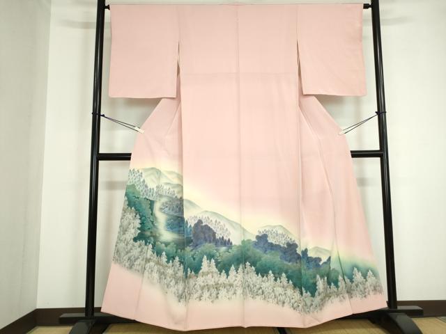 Rakuten - 平和屋着物■豪華色留袖　風景文　金彩　正絹　逸品　DABA9267qa