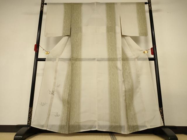 Rakuten - 平和屋着物＊夏物 訪問着 紗 草花文 暈し染め 正絹 逸品 AABG3933jd