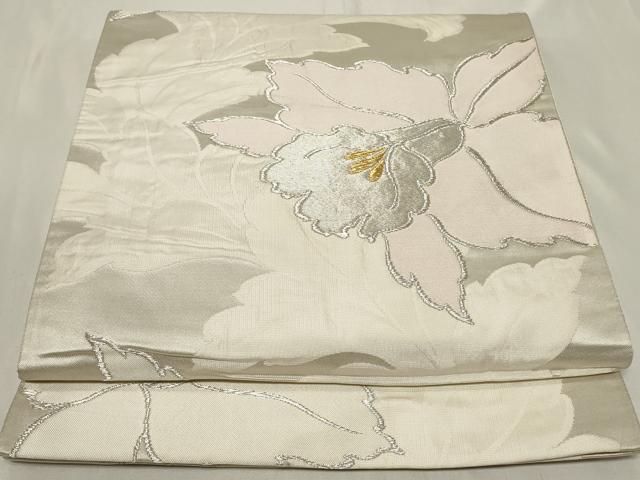 平和屋着物◎六通柄袋帯　舞花文　金銀糸　正絹　逸品　CAAY8871in