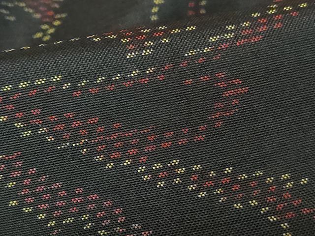 平和屋着物■本場大島紬　乱菊　正絹　逸品　DABA9271qa