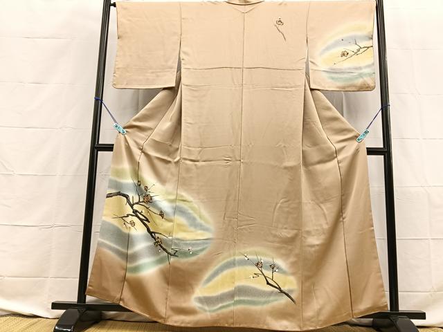 平和屋着物■訪問着 枝花文 暈し染め 正絹 逸品 BAAO7257xa