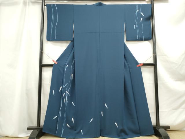 平和屋着物■訪問着　舞笹文　正絹　逸品　DABA9292qa