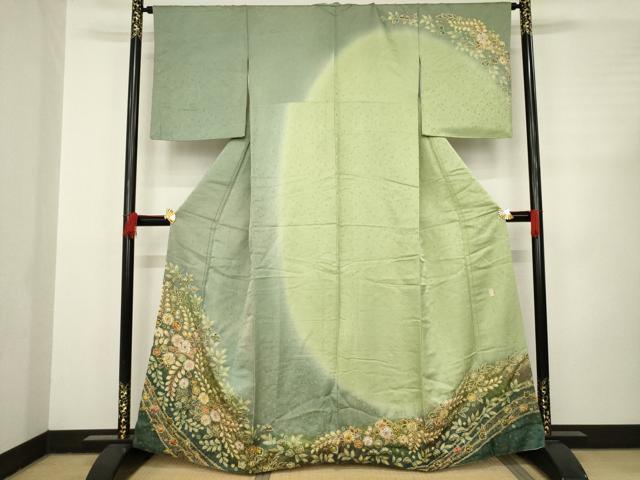 平和屋着物●越後十日町の一流染匠 桐屋・翠山工房 徳永憲峯 訪問着 辻が花 暈し染め 正絹 逸品 AABC6082ck