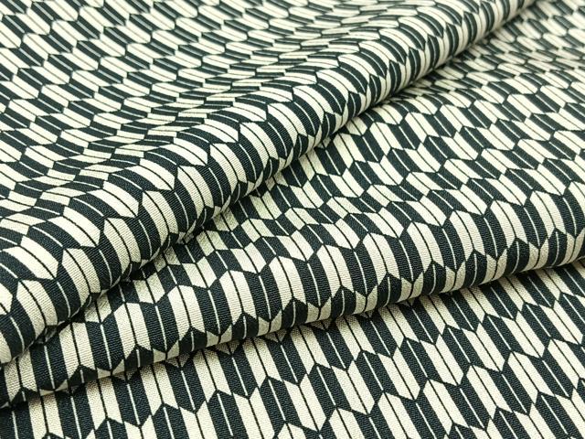 平和屋着物▽上質な小紋　単衣　蚊絣　正絹　逸品　AABC7493jh