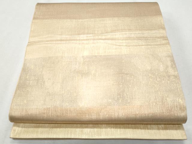 平和屋着物◎六通柄袋帯　横段文　金糸　正絹　逸品　CAAY5915fb