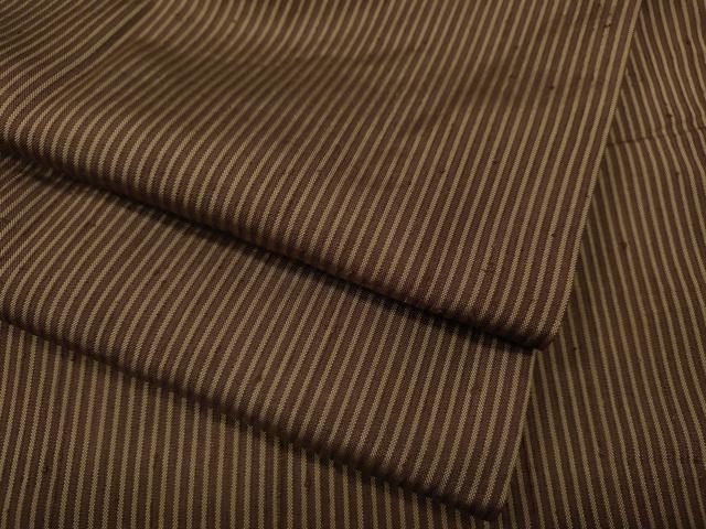 平和屋着物●男性　紬　縞　キングサイズ　正絹　逸品　CABC2371ut