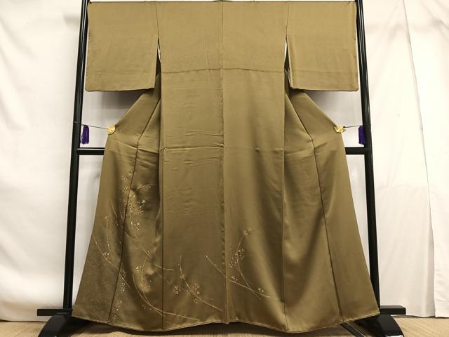 平和屋着物■訪問着　枝花文　金彩　正絹　逸品　AABE7719oa