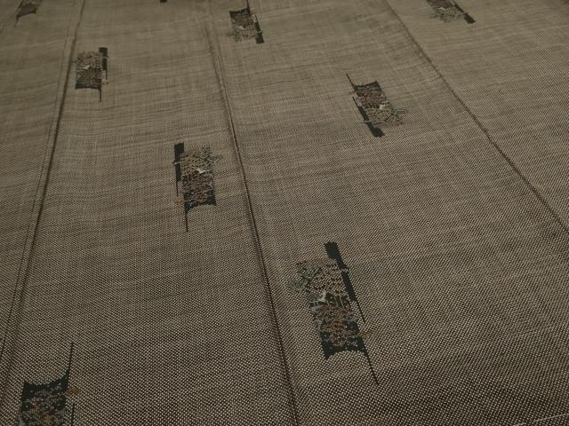 平和屋着物■本場大島紬　7マルキ　風景文　正絹　逸品　DAAW9767sf