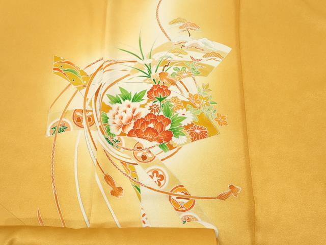 ■■■　サイズ　■■■ 長さ　　着尺分あり 幅　　　約36.5cm ■■■　商品詳細　■■■ 【正絹・未使用】 状態は接写画像のように表地所々・裏面所々に薄い汚れがございます。 大変上質な逸品になります。 お安く出品致しますので、是非この機会にいかがでしょうか？ ■■■　注意事項　■■■ ■モニター発色の具合により色合いが異なる場合がございます。 ■寸法は多少の誤差が生じる場合がございますのでご了承ください。 ■縫込みの長さが左右非対称の場合は短い部分を記載しております。 左右非対称であってもご返品・お値引き等の保証は出来かねますので、ご了承の上ご購入をお願い致します。 ■シミ等のチェックには注意を払っておりますが、見落としがある場合もございますし、個人の見解も様々ですので神経質な方のご購入はお控えください。 ■箪笥に入っておりました着物や帯なので畳みシワや匂いがあるものもございます。 ■お休みは基本的に土日祝となりますが、その他臨時でお休みする場合がございますのでご了承ください。 ■商品の発送は平日のみの発送となります。 ■夜間と土曜、日曜日はお問い合わせの回答が遅れる場合がございます。 ■当店では、お直し、紋入れ、お手入れ等は承っておりません。 ■生地の状態（ヤケ、経年劣化等）によってはサイズ直しが出来ない場合がございます。 その点もどうかご了承のうえ、ご購入をお願いいたします。 ■弊社で取り扱う商品は一点ものにつき、時期や在庫状況に応じて金額が変更となる場合がございます。 ■検針は行っておりません。予めご了承いただきますようお願いいたします。 ■【洗える着物】と記載のある商品におきましては、商品お届け後に洗濯を行ってしまってからのご返品にはご対応しかねます。 念の為、専門店でのお手入れをお願いいたします。 ■着物のサイズ目安は下記を参考ください↓ ＜女性着物＞　お端折り次第で＋5cm　−1cmが着用可能サイズ 　例）身丈170cmの場合、身長160cm〜175cm ＜男性着物＞　身丈＋約25cm〜27cm程が適応身長 　例）身丈155cmの場合、身長180〜182cm