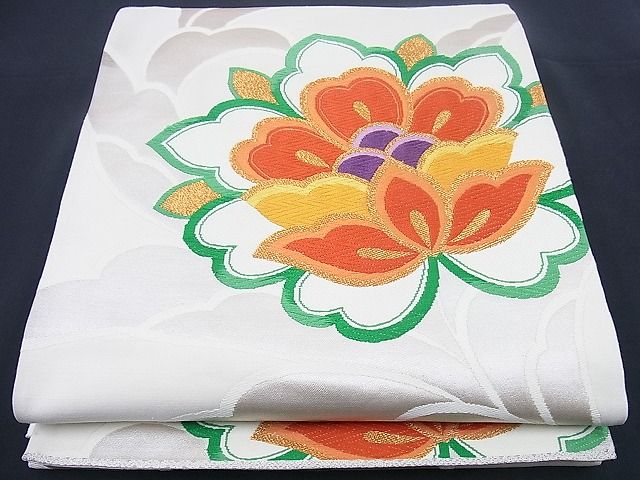 平和屋着物■六通柄袋帯　唐織　更紗花文　金銀糸　逸品　n-sx0764