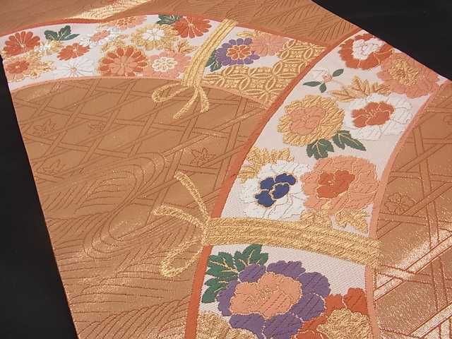 平和屋着物■六通柄袋帯 籬花文 金銀糸 逸品 ma2178 heiwaya-10193128 平和屋 サンプル画像3