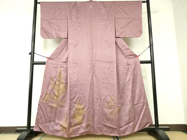 Rakuten - 平和屋着物■豪華色留袖 刺繍 枝松 松ぼっくり 金彩 正絹 逸品 DABE1110op