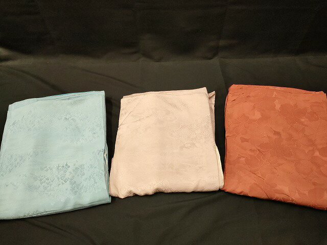 楽天平和屋平和屋本店■色無地 まとめて 3点 花柄 樹林 地紋 など 着用可能多数 未使用品あり 全て正絹 ppp3079