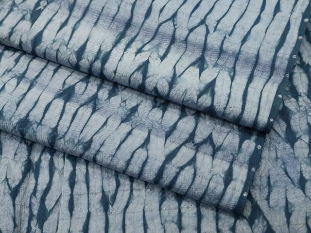 平和屋着物■極上　男性　紬　杢目絞り　逸品　CZAA4218s5