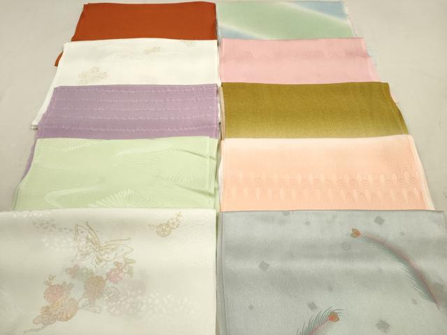 平和屋着物★和装小物 帯揚げ10枚セット 正絹 逸品 DAAX2391xg