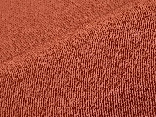Kimono - 平和屋着物■上質な色無地　赤茶色　正絹　逸品　CABG4249gh
