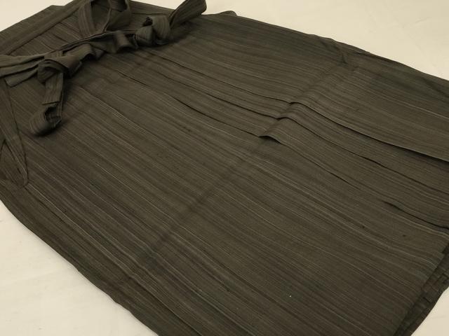 Full-Length Under-Kimono - 平和屋着物＊夏物　男性　行灯袴　縞　正絹　逸品　AABD4507jd