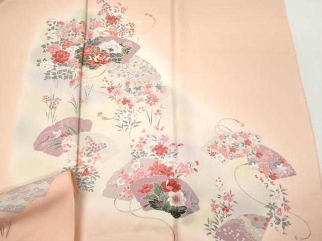 平和屋着物▼付下げ　反物　着尺　地紙花文　暈し染め　逸品　未使用　DAAY0677we