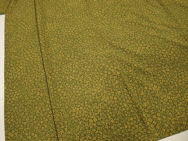 Uramono - 平和屋着物■上質な小紋　花唐草文　正絹　逸品　DABF0996ya