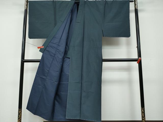 平和屋着物●男性　本場大島紬　アンサンブル　亀甲柄　正絹　逸品　CAAR8119vf