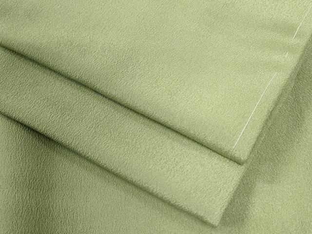 平和屋着物●色無地 胴抜き仕立て 柳色 洗える着物 未使用 CAAW8775yc