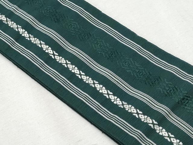 平和屋着物◎男性　本場筑前博多織　角帯　献上　証紙付き　正絹　逸品　CAAZ4751fb