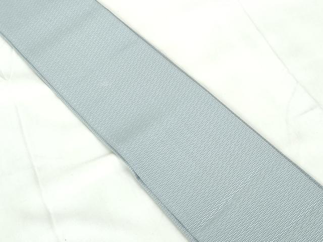 平和屋着物◎男性　本場筑前博多織　角帯　水色　正絹　逸品　DABD4483qa