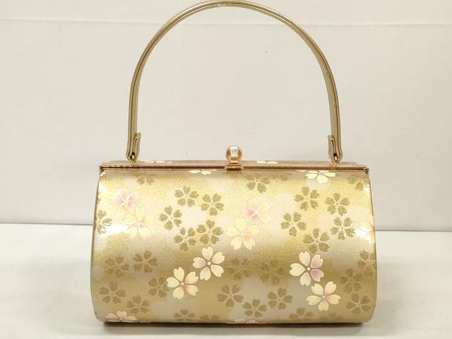 平和屋着物▼和装小物 和装バッグ 舞桜 金彩 逸品 DABA7310zzz