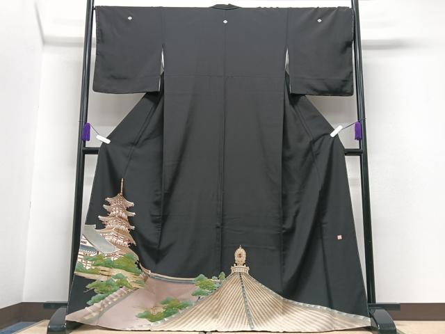 Rakuten - 平和屋着物■豪華黒留袖　作家物　五重の塔　金彩　正絹　逸品　未使用　CABG6607xe