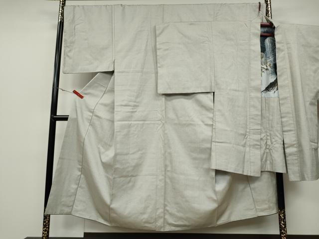 平和屋着物●男性 紬 アンサンブル 120亀甲 正絹 逸品 CABA1664ut