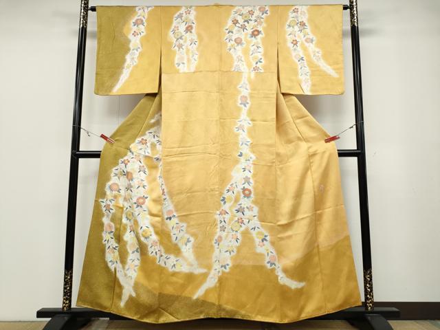 Rakuten - 平和屋着物●訪問着　作家物　枝垂れ花文　金彩　正絹　逸品　CABB6287ut