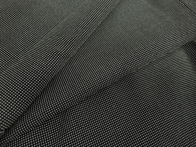 平和屋着物●江戸小紋 角通し 黒地 正絹 逸品 DAAY5545ud